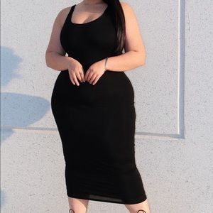 Fashion Nova Your Needs Met Dress - Black